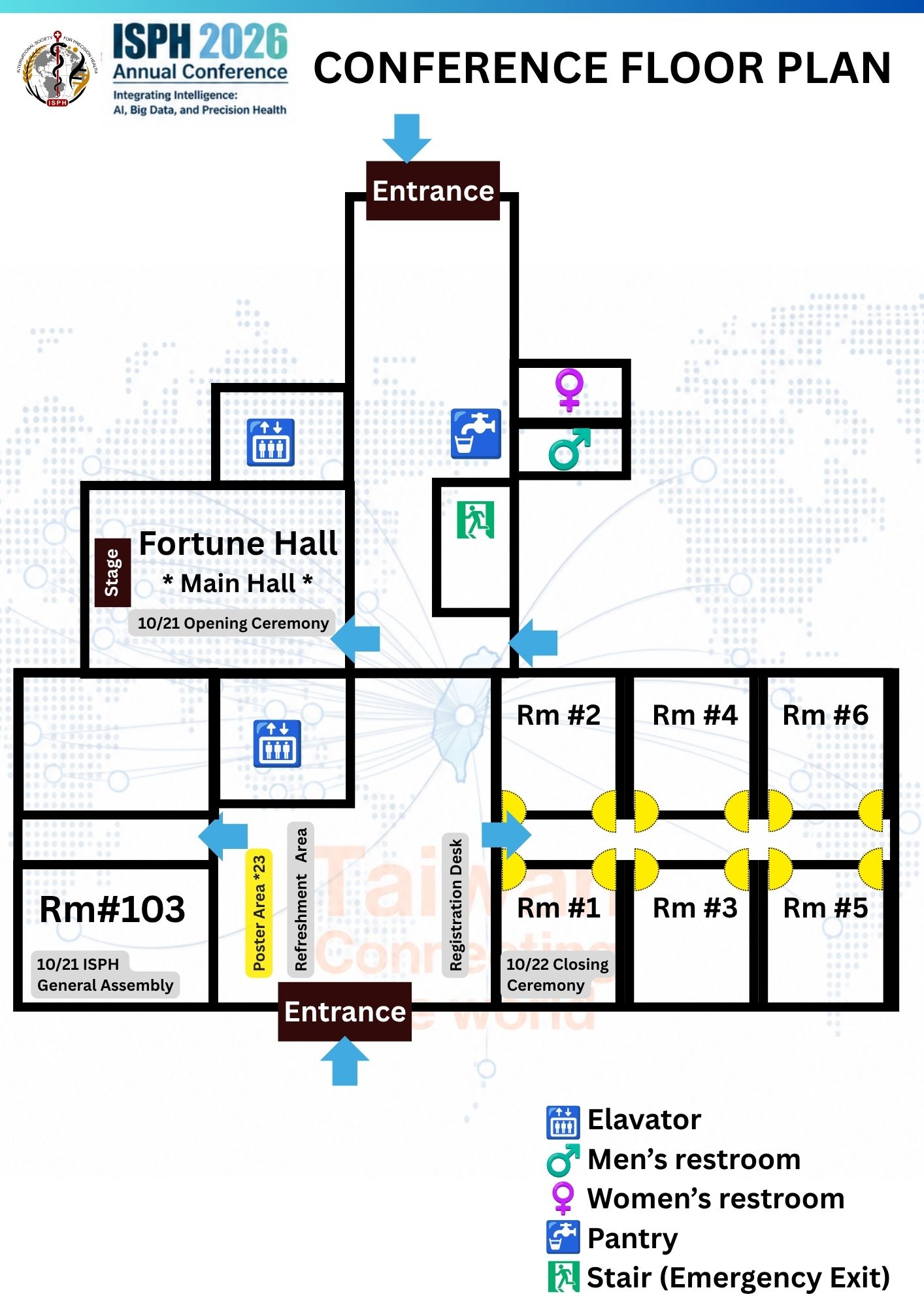 ISPH 2026 Conference Floor Plan